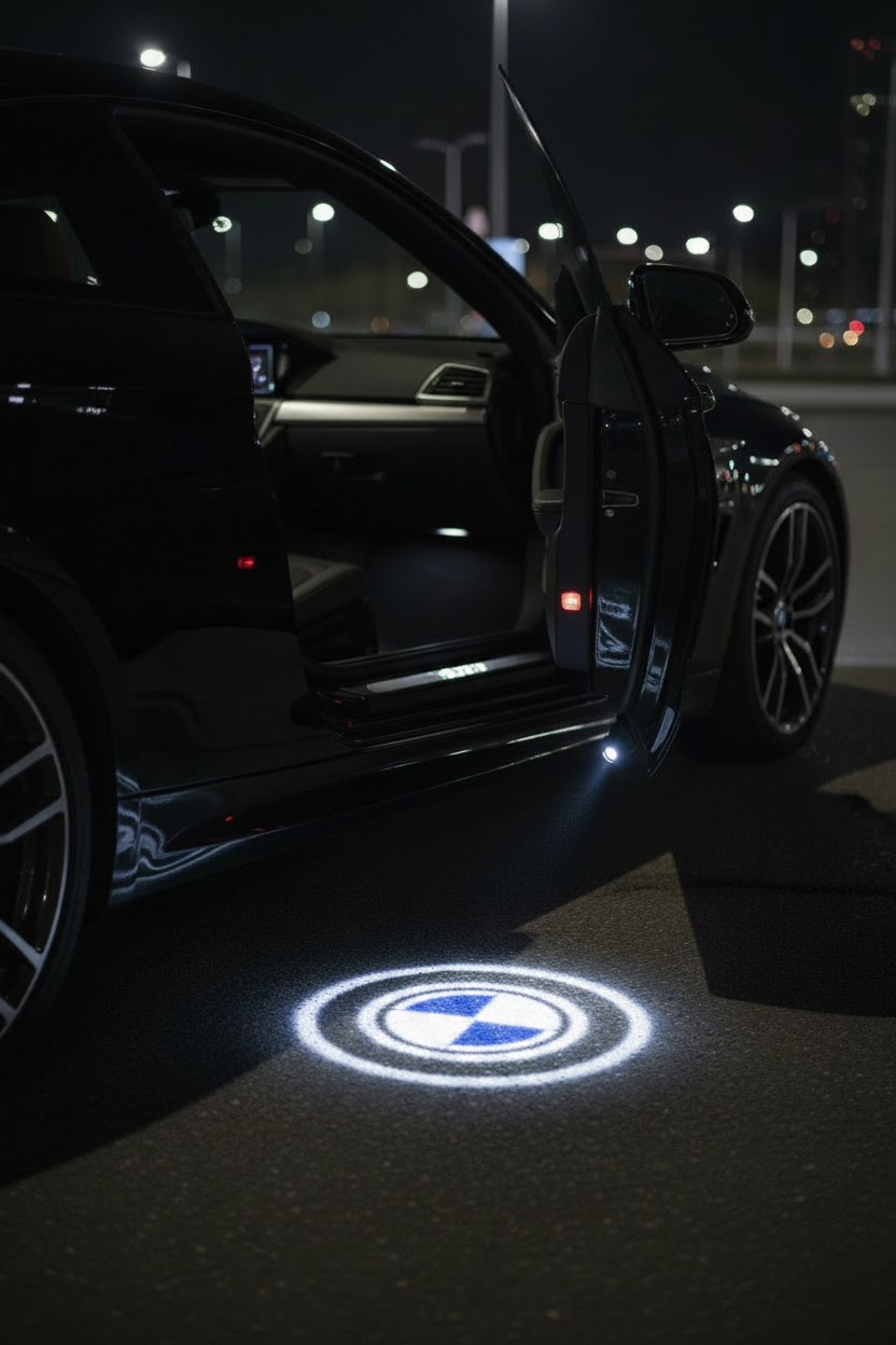 BMW Door Projector - Blue White Emblem