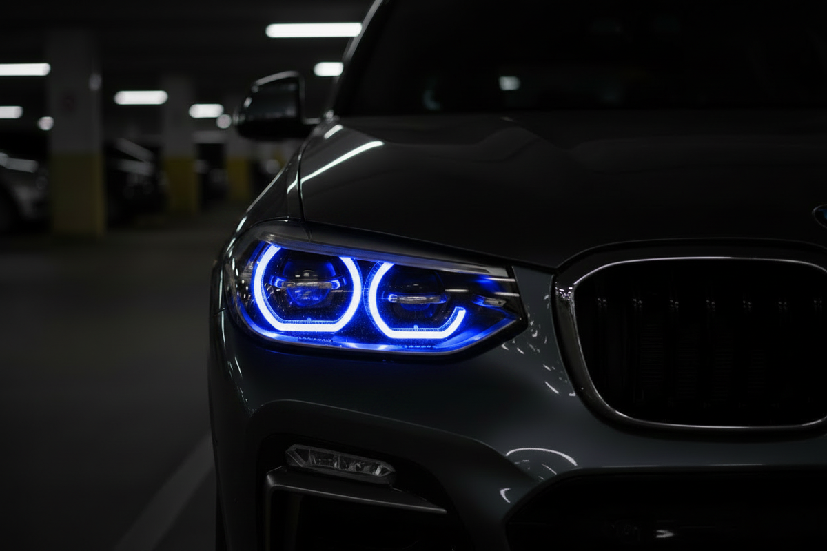 BMW G01 X3 M40i Blue DRL